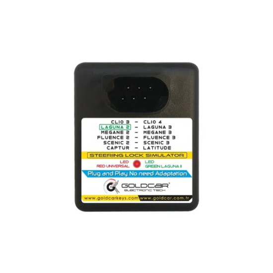 Emulador tranca direção Renualt Megane 2-3 / Clio 3-4 / Fluence 2-3 / Laguna 2-3 / Scenic 2-3 / Captur