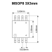 Adaptador Socket MSOP8 3x3mm para DIL