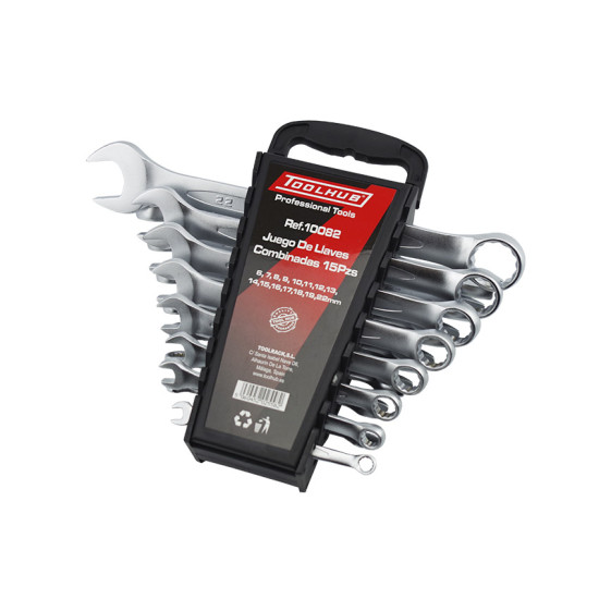 JOGO DE CHAVES BOCA ANEL 6-22 MM - 15 PCS JOGO DE CHAVES BOCA ANEL 6-22 MM - 15 PCS