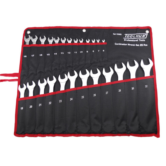 JOGO DE CHAVES BOCA ANEL 6-32 MM - 25 PCS JOGO DE CHAVES BOCA ANEL 6-32 MM - 25 PCS