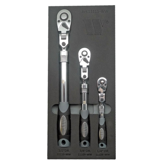 Módulo 3 Roquetes 1/4 3/8 e 1/2 Extensíveis Módulo 3 Roquetes 1/4 3/8 e 1/2 Extensíveis