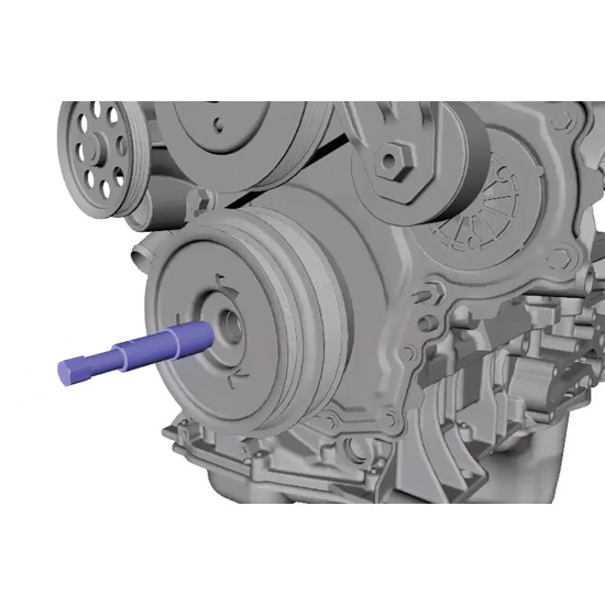 Extrator da polia de cambota  Ford 2.0L EcoBlue Extrator da polia de cambota  Ford 2.0L EcoBlue