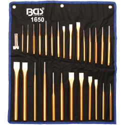 Conjunto de punções e cinzéis 28 peças