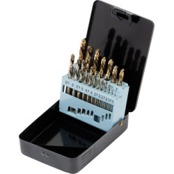 Conjunto de brocas de cobalto, esquerdas; 19 peças ; 1 - 10mm Conjunto de brocas de cobalto, esquerdas; 19 peças ; 1 - 10mm