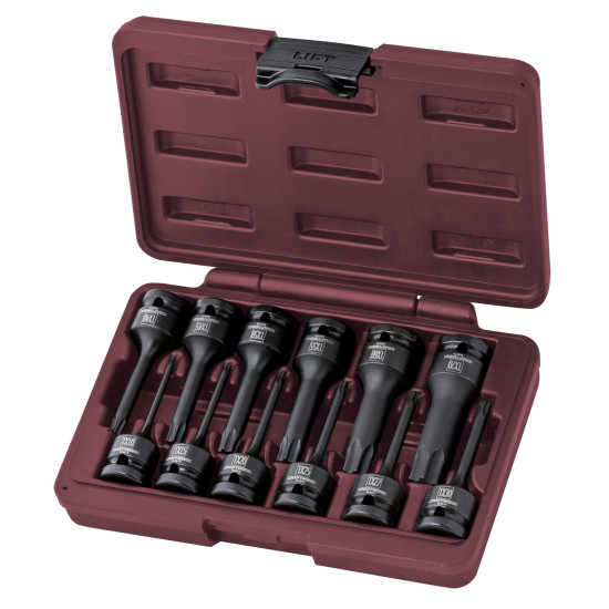Jogo de 12 Chaves de Caixa de Impacto Longas Torx® 1/2" Kraftwerk 3084 | PRO LINE