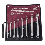 Kraftwerk 3497R - Conjunto de 8 Chaves Luneta Dupla 6-22 mm com bolsa