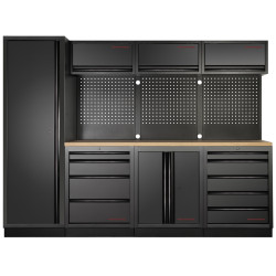 Móvel de Oficina 4 Módulos; Kraftwerk 3964B-BLK Móvel de Oficina 4 Módulos; Kraftwerk 3964B-BLK