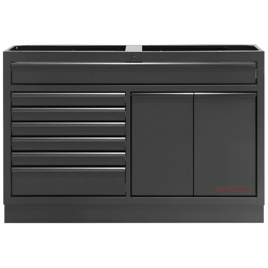 Móvel de Oficina 3 Módulos; Kraftwerk 3964K-BLK-021