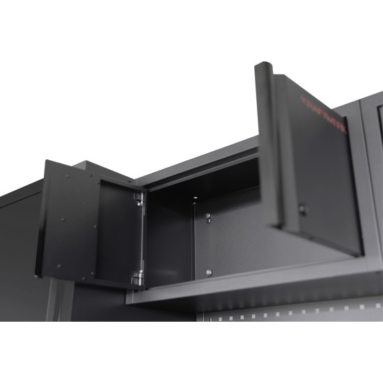 Móvel de Oficina 3 Módulos; Kraftwerk 3964K-BLK-021