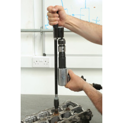 Extractor de injectores diesel com martelo pneumático e adaptadores Laser Extractor de injectores diesel com martelo pneumático e adaptadores Laser