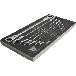 Conjunto de chaves de roquete flexi-head 8-24mm Conjunto de chaves de roquete flexi-head 8-24mm