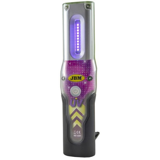 Lanterna LED Recarregável com luz ultra violeta JBM  Lanterna LED Recarregável com luz ultra violeta JBM