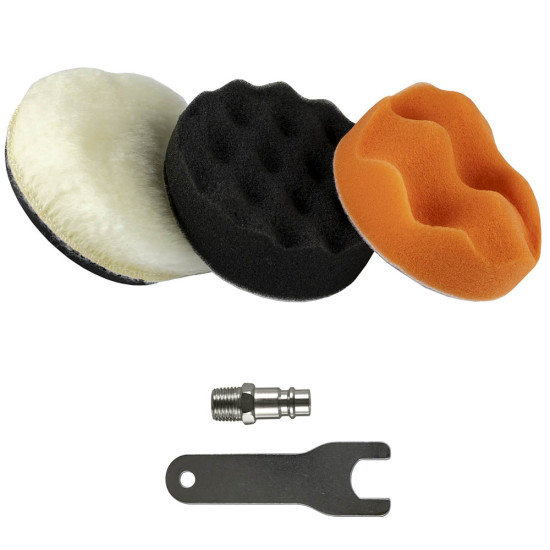 Kit mini polidora pneumática 3" Kit mini polidora pneumática 3"