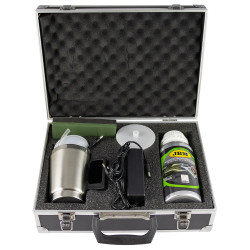 Kit de restauro de faróis com acabamento polimerizante Kit de restauro de faróis com acabamento polimerizante