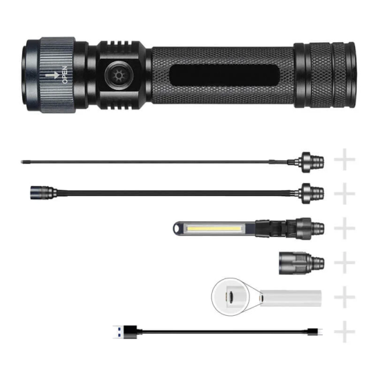 Kit de Lanternas de Trabalho Multifunções MULTI LIGHT LED Lena Lighting | Recarregável USB-C