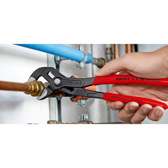 Alicate Tubos / Bomba de Água 250mm KNIPEX Cobra® Hightech 87 01 250 Alicate Tubos / Bomba de Água 250mm KNIPEX Cobra® Hightech 87 01 250