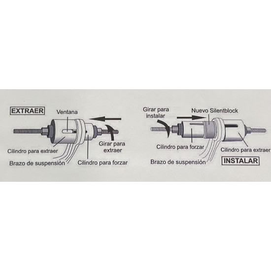 Extrator de sinoblocos universal