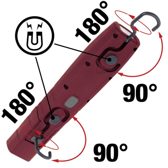 Gambiarra recarregável 8+1 SMD + 4 UV LED KRAFTWERK Gambiarra recarregável 8+1 SMD + 4 UV LED KRAFTWERK