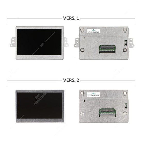 Version 2 - LCD colour display for Ford C-Max, Focus, Escape, Grand C-Max, Kuga, Tourneo, Transit instrument clusters (metal frame without side lugs)
