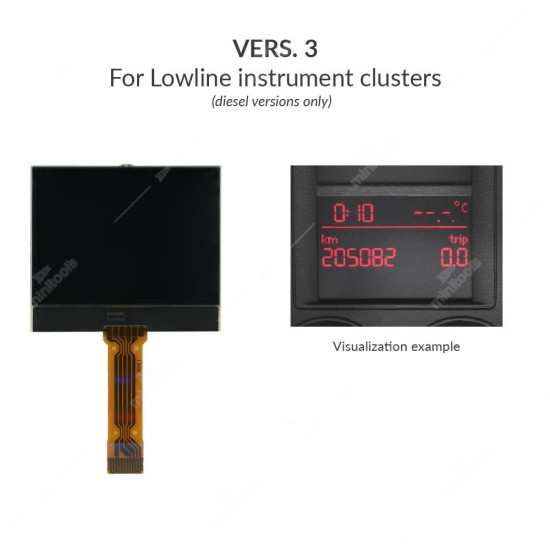 LCD display for Volkswagen and Skoda Visteon instrument clusters LCD display for Volkswagen and Skoda Visteon instrument clusters