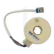 Sensor de direcção Fiat Grande Punto; Cabo branco, 6 fios, ficha cinza