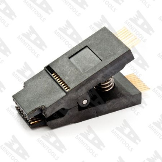 Pinça de teste SOIC SOP28 Abertura 10mm Pinça de teste SOIC SOP28 Abertura 10mm