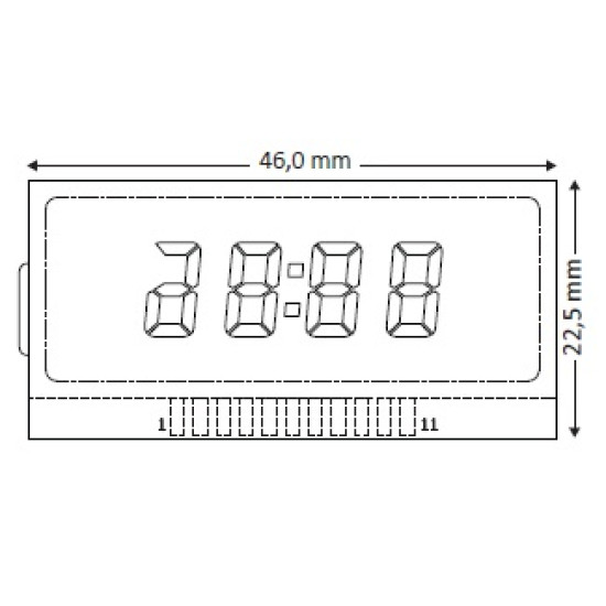 LCD display para quadrantes Mercedes Class C, E, CLK e SLK LCD display para quadrantes Mercedes Class C, E, CLK e SLK