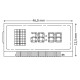 LCD display para quadrantes Mercedes Class C, E, CLK e SLK