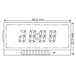 LCD display para quadrantes Mercedes Class C, E, CLK e SLK LCD display para quadrantes Mercedes Class C, E, CLK e SLK