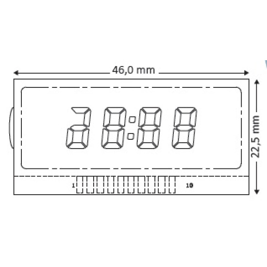 LCD display para quadrantes Mercedes Class C, E, CLK e SLK LCD display para quadrantes Mercedes Class C, E, CLK e SLK