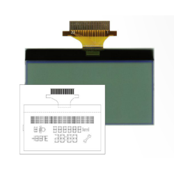 Display LCD para quadrante Fiat Grande Punto/ Fiorino