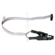 Cabo com SOP-8 test clip. Supported devices: 2401, 2402, 2404, 2408, 2416, 2432, 2464, 24128, 24256, 24512 Cabo com SOP-8 test clip. Supported devices: 2401, 2402, 2404, 2408, 2416, 2432, 2464, 24128, 24256, 24512