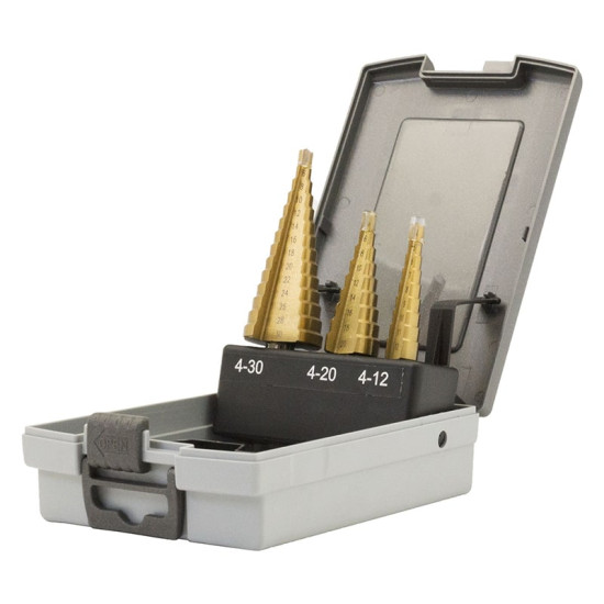 Conjunto de Brocas Escalonadas 3pçs Conjunto de Brocas Escalonadas 3pçs