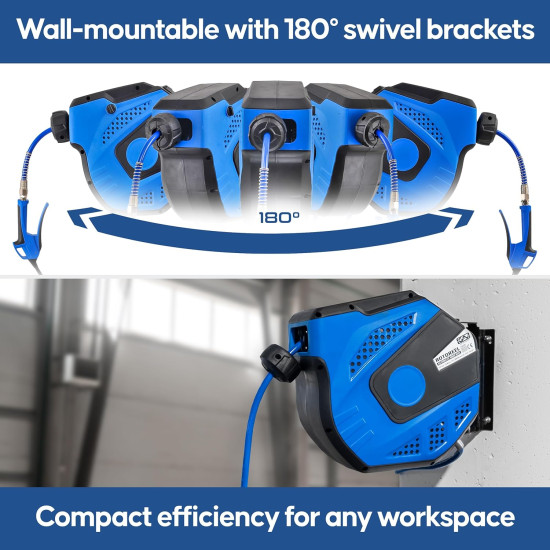 Enrolador de Mangueira Ar Comprimido 20 metros Enrolador de Mangueira Ar Comprimido 20 metros