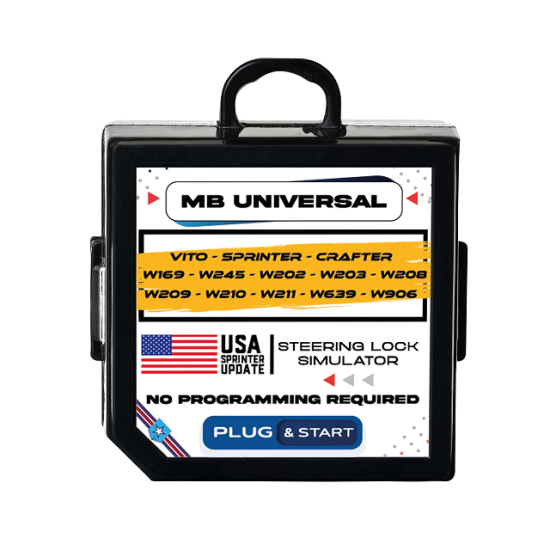 Mercedes ESL ELV, VW Crafter Emulador de bloqueio de direção universal Mercedes ESL ELV, VW Crafter Emulador de bloqueio de direção universal