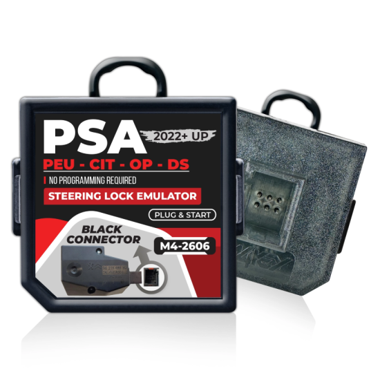 Emulador Simulador de Tranca de Direção ESCL PSA (Peugeot, Citroën, Opel) - Ficha Preta