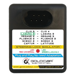 Emulador tranca direção Renualt Megane 2-3 / Clio 3-4 / Fluence 2-3 / Laguna 2-3 / Scenic 2-3 / Captur Emulador tranca direção Renualt Megane 2-3 / Clio 3-4 / Fluence 2-3 / Laguna 2-3 / Scenic 2-3 / Captur
