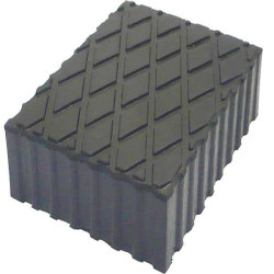 Calço de borracha para elevadores 160x120mm altura 120mm