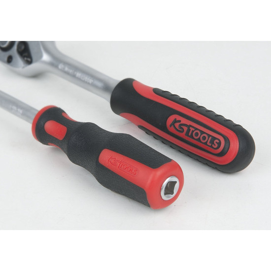 Kit de chaves de caixa 1/4" + 3/8" + 1/2", 195 peças KS TOOLS Kit de chaves de caixa 1/4" + 3/8" + 1/2", 195 peças KS TOOLS
