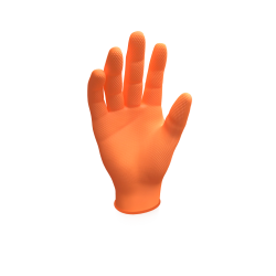 MERCATOR gogrip - Luvas nitrilo laranja profissionais - Caixa 50un