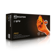 MERCATOR gogrip - Luvas nitrilo laranja profissionais - Caixa 50un MERCATOR gogrip - Luvas nitrilo laranja profissionais - Caixa 50un