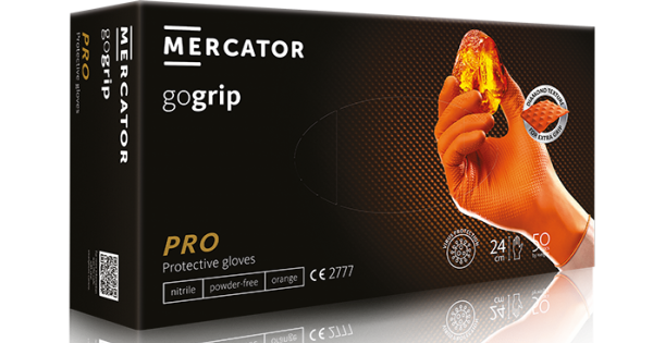 MERCATOR Gogrip Luvas Nitrilo Laranja Profissionais Caixa 50un mercator-gogrip-luvas-nitrilo-laranja-profissionais-caixa-50un