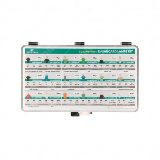 Kit de lâmpadas para quadrantes e conta quilómetros (km) Kit de lâmpadas para quadrantes e conta quilómetros (km)