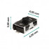 Microswitch tamanho: 6x4x3 mm; Aberto (10 unidades)
