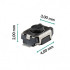 Microswitch tamanho:3x4x2 mm; pack de 5 peças