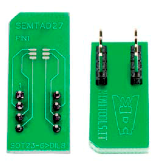 Adaptador socket de SOT23-5/6 SOCKET para DIL8 PIN Adaptador socket de SOT23-5/6 SOCKET para DIL8 PIN
