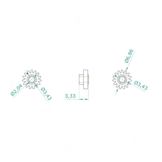 Carreto 15 dentes para quadrantes Audi V8, 80, 90, 100, Volvo 850 1° Serie, Volvo 480, Mercedes S, Porsche 993 (ultimos modelos) Carreto 15 dentes para quadrantes Audi V8, 80, 90, 100, Volvo 850 1° Serie, Volvo 480, Mercedes S, Porsche 993 (ultimos modelos)