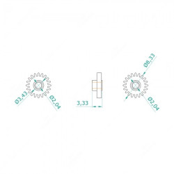 Carreto 20 dentes para quadrantes Ford Scorpio, Volvo 850 2° versão, Volvo 960, Volvo 440, Movac Carreto 20 dentes para quadrantes Ford Scorpio, Volvo 850 2° versão, Volvo 960, Volvo 440, Movac