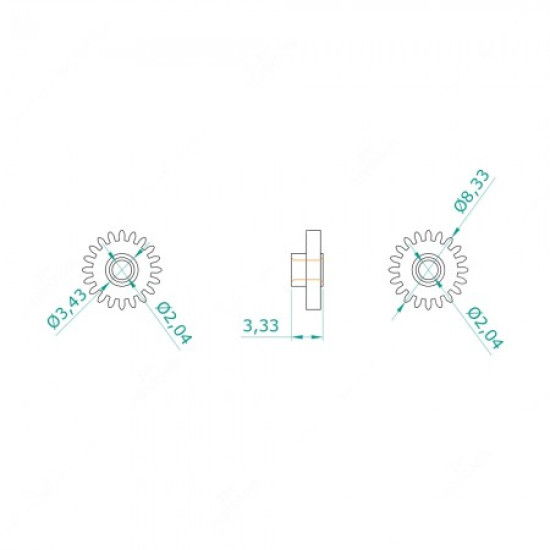 Carreto 20 dentes para quadrantes Ford Scorpio, Volvo 850 2° versão, Volvo 960, Volvo 440, Movac Carreto 20 dentes para quadrantes Ford Scorpio, Volvo 850 2° versão, Volvo 960, Volvo 440, Movac