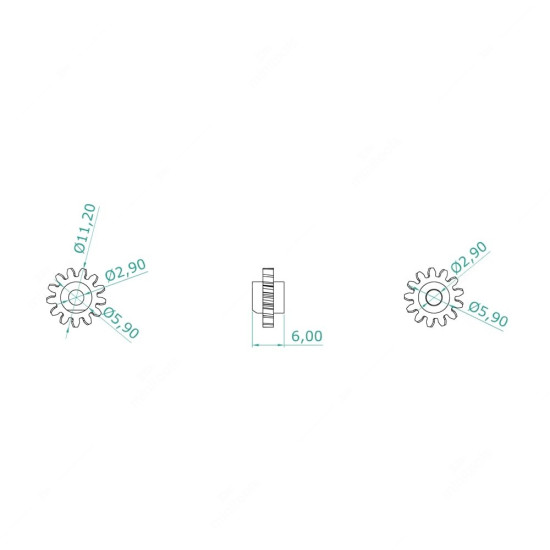 Carreto 13 dentes para quadrantes Mercedes (versões antes de 124), Audi (até 1988) e Volkswagen Golf 1 Carreto 13 dentes para quadrantes Mercedes (versões antes de 124), Audi (até 1988) e Volkswagen Golf 1